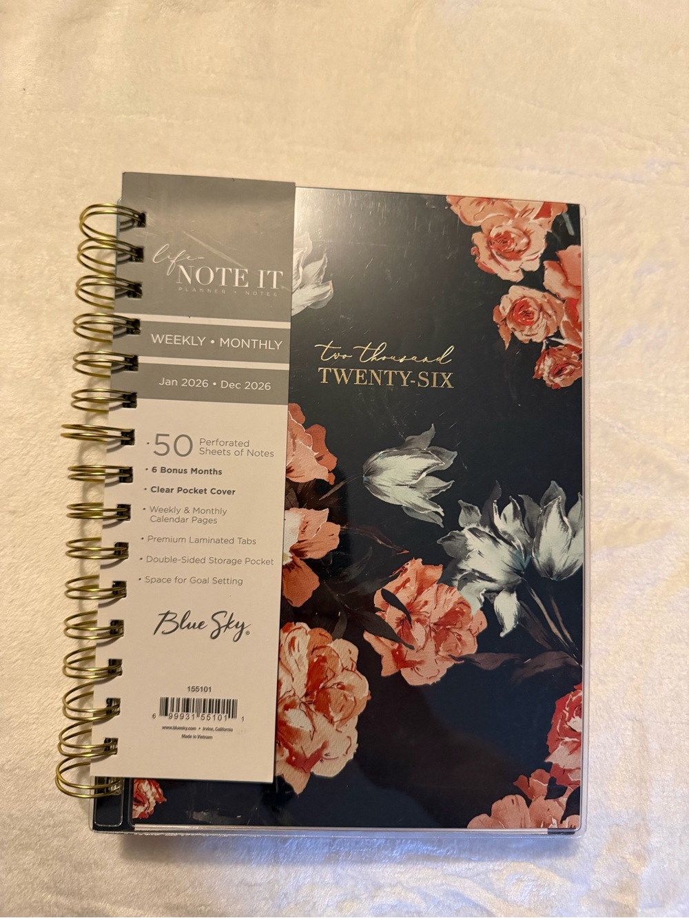 Blue Sky Life Note It 2026 Weekly and Monthly Planner Notes